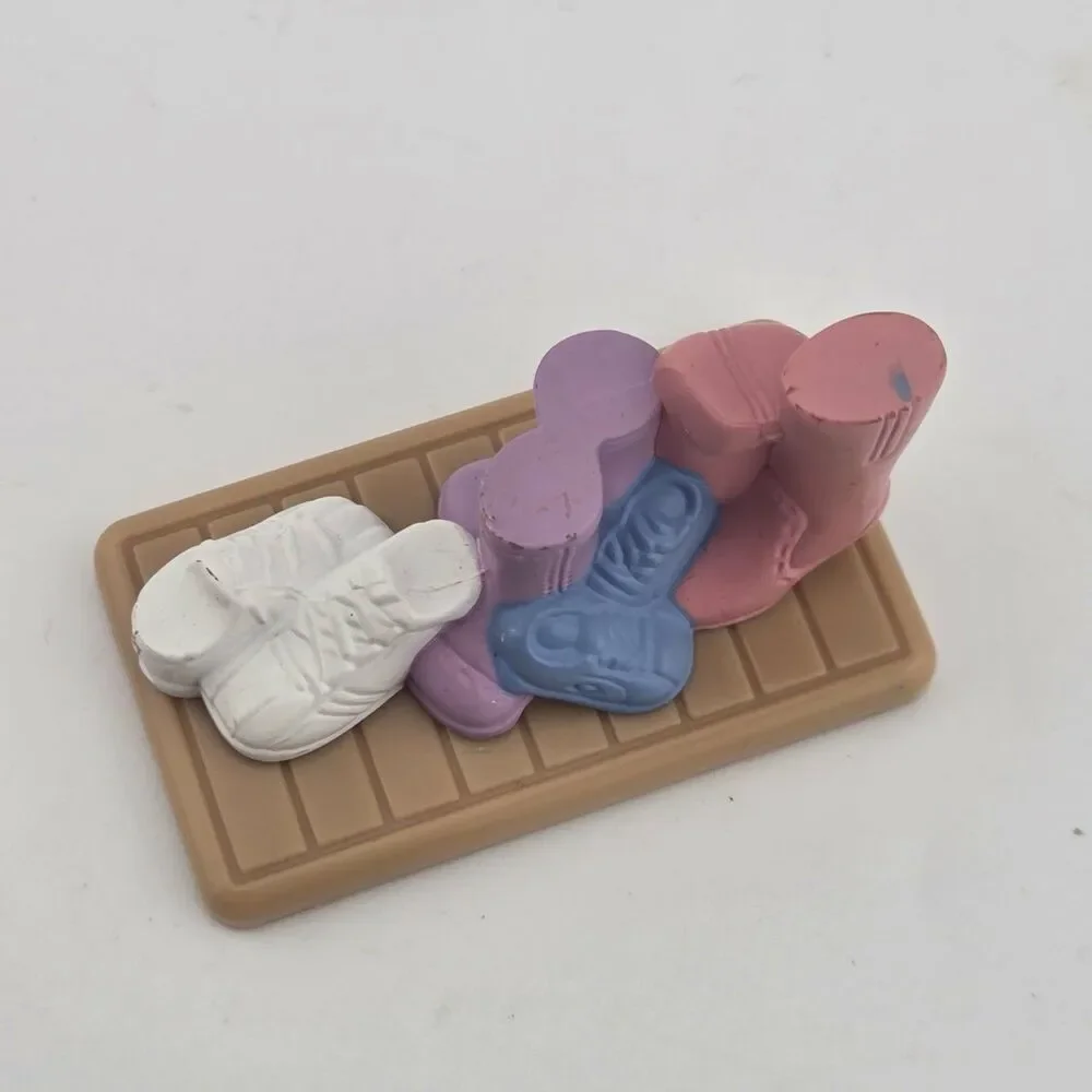 Fisher Price Loving Family Dollhouse Shoe Boot Mat For Mudroom Boots Shoes
